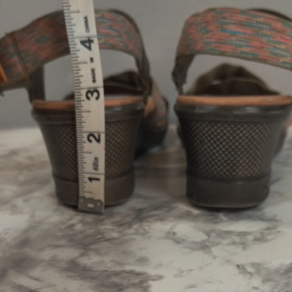 Keen Skyline Brindle Wedge  Sandals Womens Size 10 Brown Adjustable